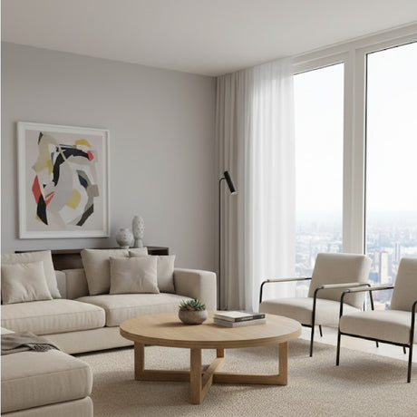 Oak Round Coffee Table | Novi Living Joel | Oroa.com