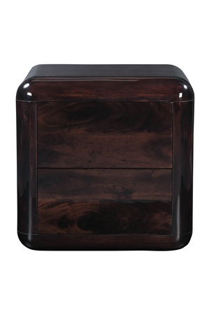 2-Drawer Brown Acacia Nightstand | Novi Living Rory | Oroa.com
