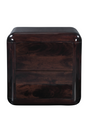 Modern European furniture - 2-Drawer Brown Acacia Nightstand - www.oroa.com