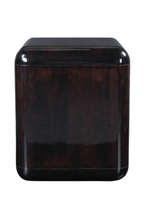 Modern European furniture - 2-Drawer Brown Acacia Nightstand - www.oroa.com