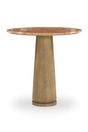 Modern European furniture - Round Marble Pedestal Coffee Table - www.oroa.com