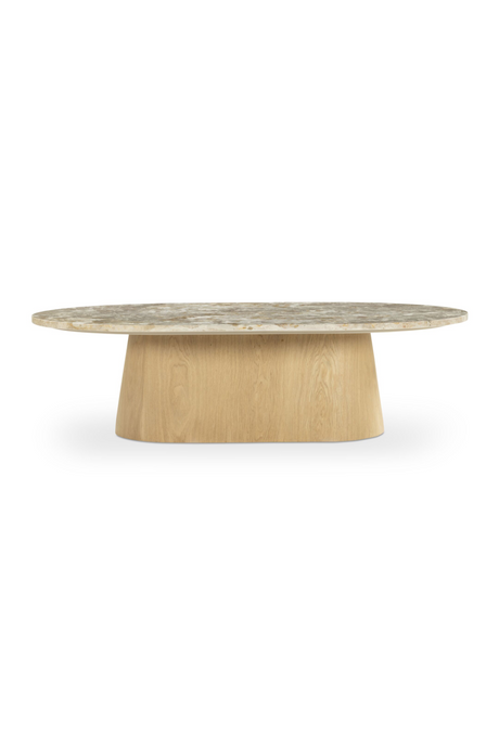 Wood Base Marble Coffee Table | Novi Living Carly | Oroa.com