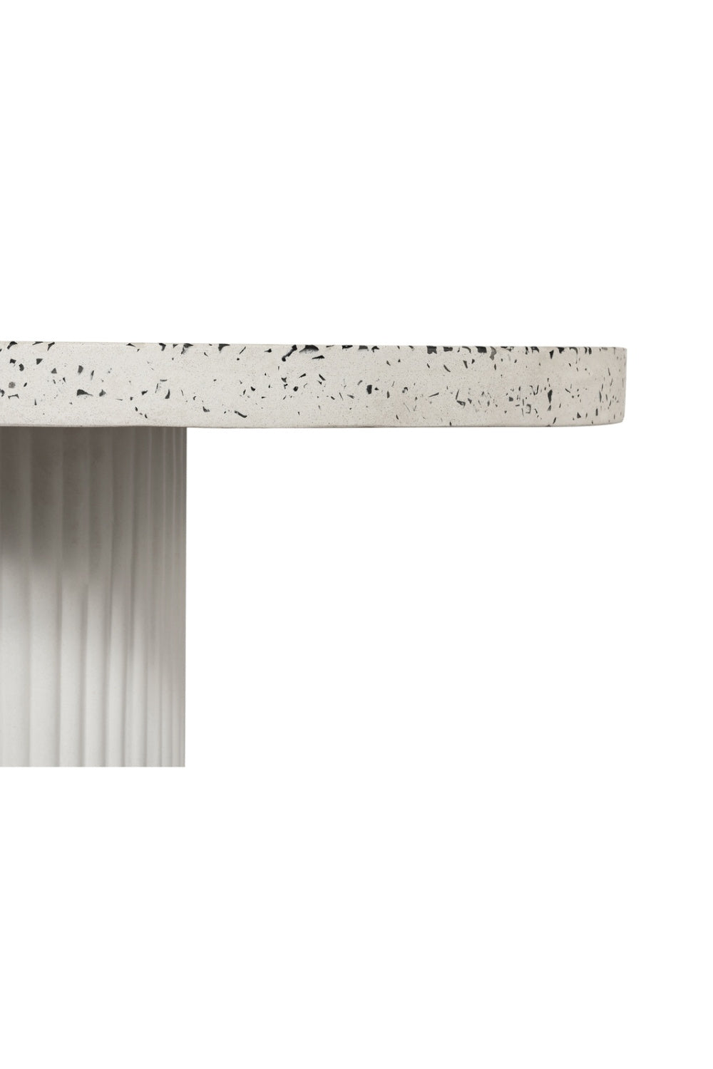 Modern European furniture - White Terrazzo Outdoor Dining Table - www.oroa.com