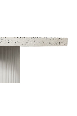 Modern European furniture - White Terrazzo Outdoor Dining Table - www.oroa.com