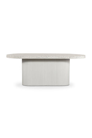 Modern European furniture - White Terrazzo Outdoor Dining Table - www.oroa.com