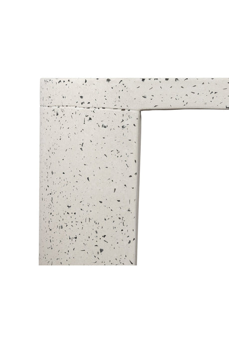 Modern European furniture - White Terrazzo Outdoor Bench - www.oroa.com