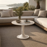 Modern European furniture - White Terrazzo Outdoor Coffee Table - www.oroa.com