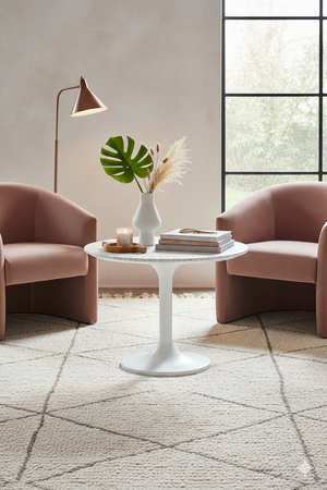 White Terrazzo Outdoor Coffee Table | Novi Living Tuli