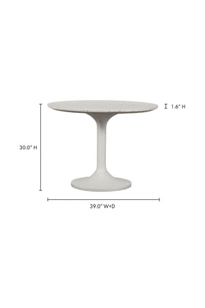 White Terrazzo Outdoor Coffee Table | Novi Living Tuli
