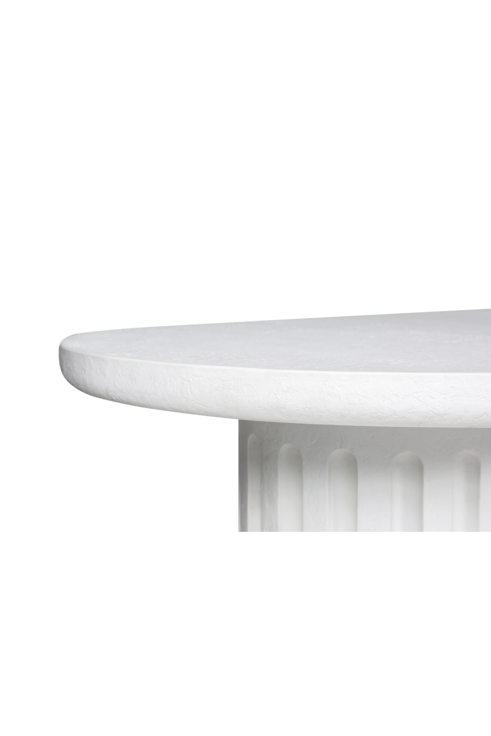 Modern European furniture - White Oval Outdoor Dining Table - www.oroa.com