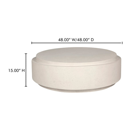 Modern European furniture - Concrete Mix Indoor/Outdoor Coffee Table - www.oroa.com