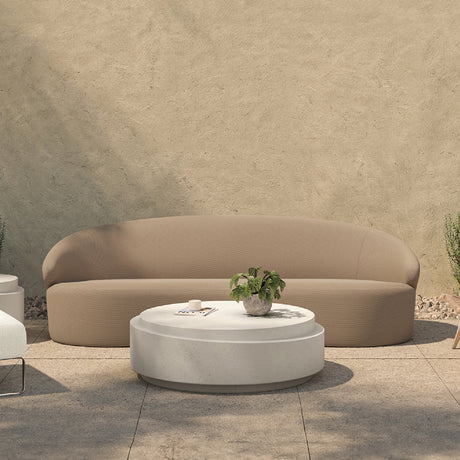 Modern European furniture - Concrete Mix Indoor/Outdoor Coffee Table - www.oroa.com