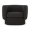 Modern European furniture - Fabric Curved Occasional Chair - www.oroa.com