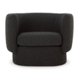 Modern European furniture - Fabric Curved Occasional Chair - www.oroa.com