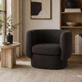 Modern European furniture - Fabric Curved Occasional Chair - www.oroa.com