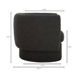 Modern European furniture - Fabric Curved Occasional Chair - www.oroa.com