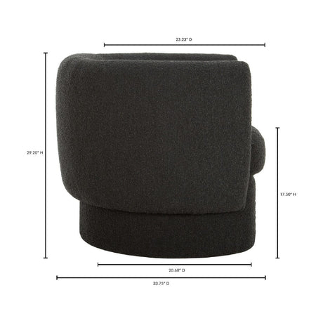 Modern European furniture - Fabric Curved Occasional Chair - www.oroa.com