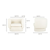 Modern European furniture - Fabric Curved Occasional Chair - www.oroa.com
