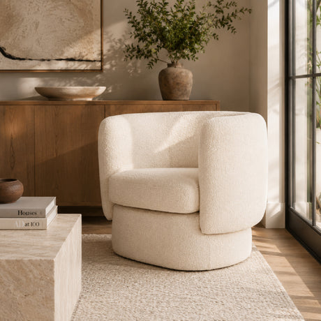 Modern European furniture - Fabric Curved Occasional Chair - www.oroa.com