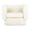 Modern European furniture - Fabric Curved Occasional Chair - www.oroa.com