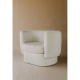 Modern European furniture - Fabric Curved Occasional Chair - www.oroa.com