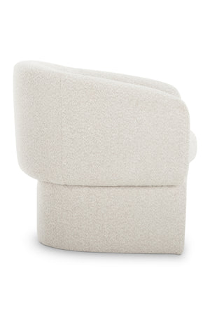 Modern European furniture - White Curved Occasional Chair - www.oroa.com