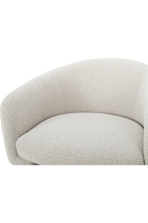 Modern European furniture - White Curved Occasional Chair - www.oroa.com