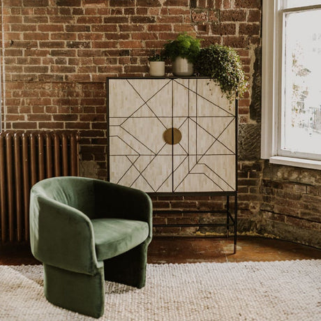 Modern or European furniture - Curved Occasional Chair - www.oroa.com