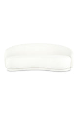 Modern European furniture - Curved Cream Boucle Sofa - www.oroa.com