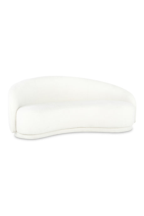 Curved Cream Boucle Sofa | Novi Living Excelsior  | Oroa.com