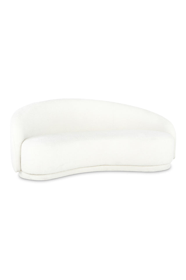Curved Cream Boucle Sofa | Novi Living Excelsior  | Oroa.com
