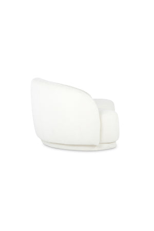 Curved Cream Boucle Sofa | Novi Living Excelsior  | Oroa.com