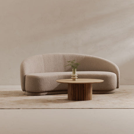 Curved Boucle Sofa | Novi Living Excelsior - www.oroa.com