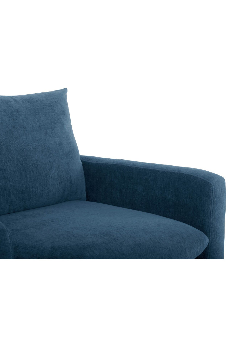 Blue Angled-Back Lounge Chair | Novi Living Paris | Oroa.com