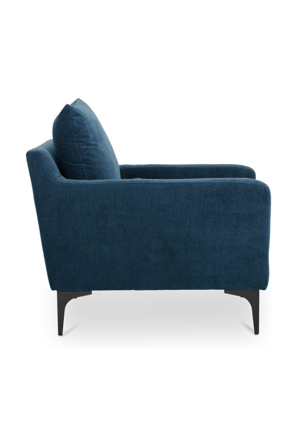 Blue Angled-Back Lounge Chair | Novi Living Paris | Oroa.com
