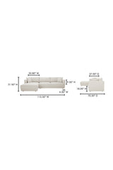 Modern European furniture - Modern Minimalist Sectional Sofa - www.oroa.com