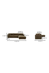 Modern European furniture - Modern Minimalist Sectional Sofa - www.oroa.com
