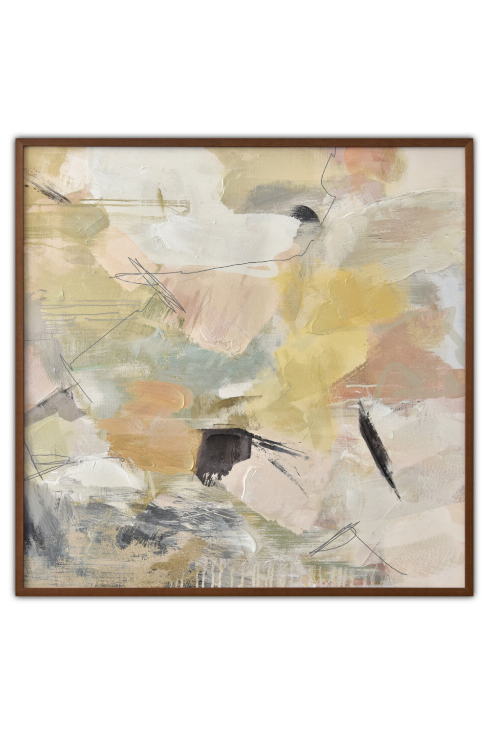 Modern European furniture - Pastel Toned Abstract Painting - www.oroa.com
