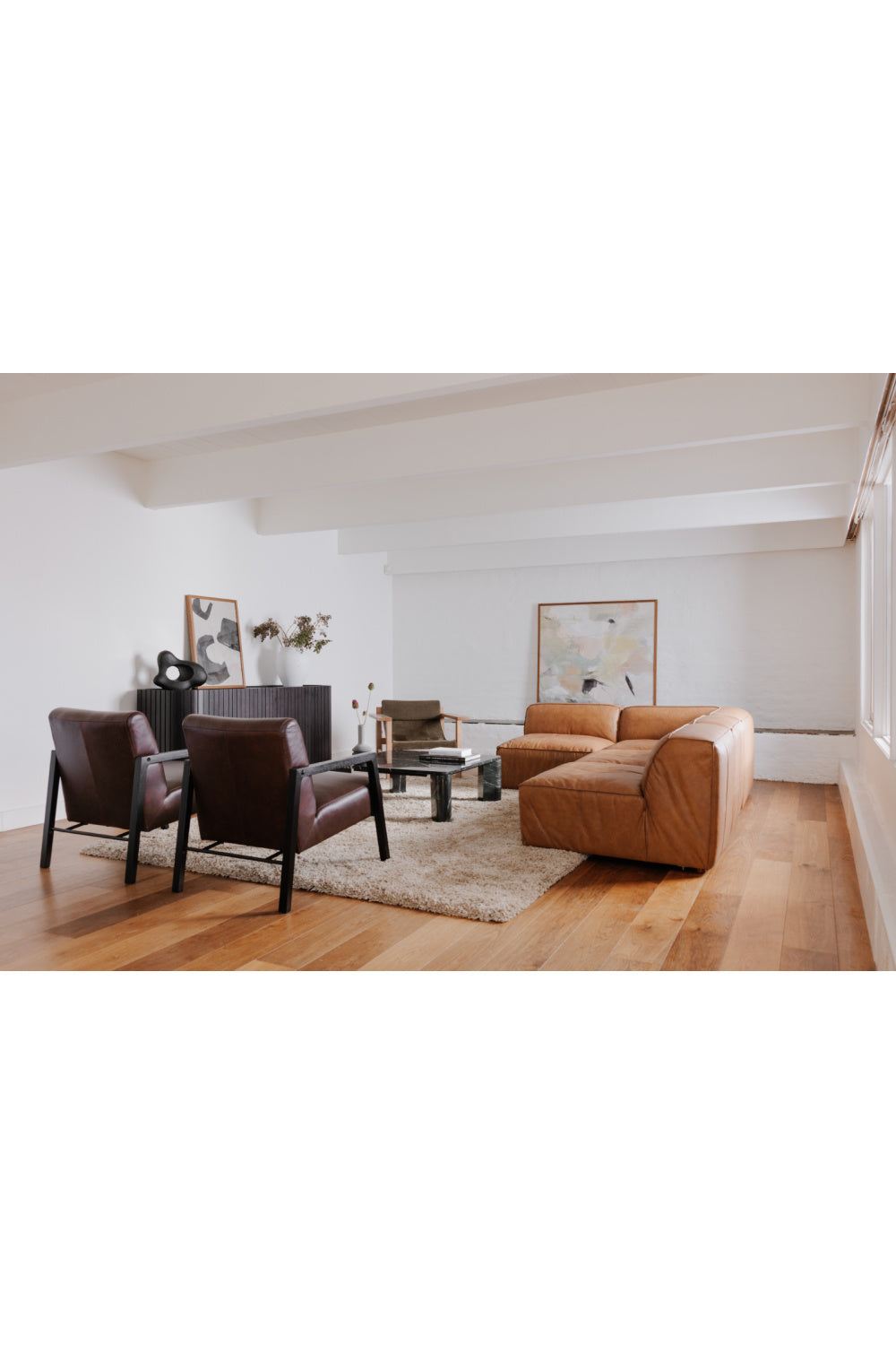 Modern European furniture - Pastel Toned Abstract Painting - www.oroa.com