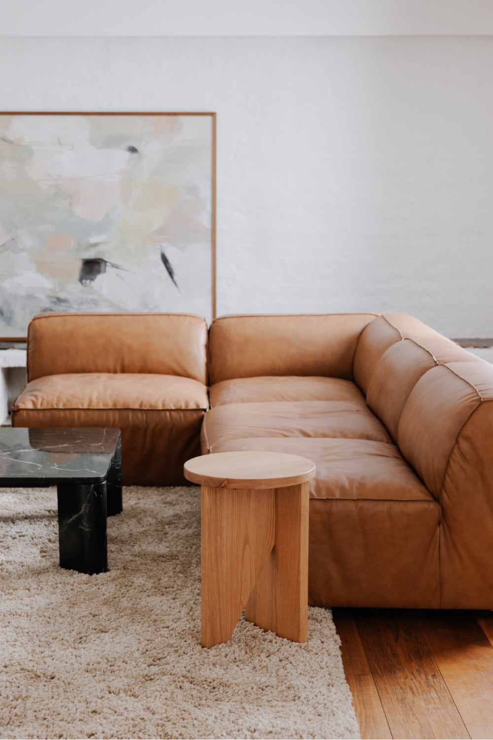 Modern European furniture - Pastel Toned Abstract Painting - www.oroa.com