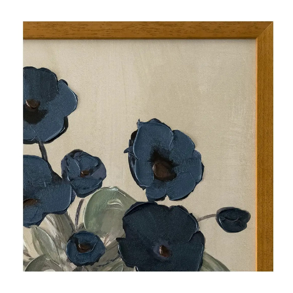Modern European furniture - Blue Flowers Framed Painting - www.oroa.com