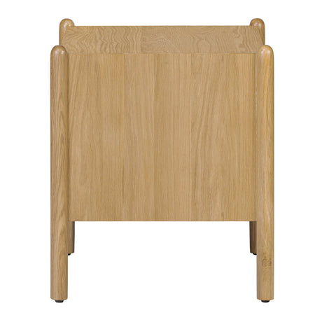 Modern European furniture - Oak Veneer 1-Drawer Nightstand - www.oroa.com