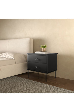 2-Drawer Wooden Nightstand | Novi Living Reagan | Oroa.com