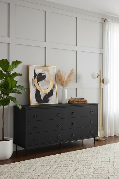 Modern European furniture - 6-Drawer Wooden Dresser - www.oroa.com