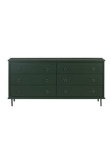 Modern European furniture - 6-Drawer Wooden Dresser - www.oroa.com