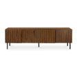 Modern European furniture - Solid Acacia 4-Door Media Cabinet - www.oroa.com