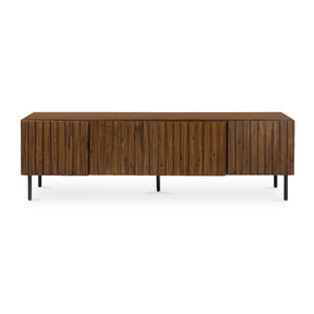 Modern European furniture - Solid Acacia 4-Door Media Cabinet - www.oroa.com