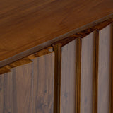 Modern European furniture - Solid Acacia 4-Door Media Cabinet - www.oroa.com