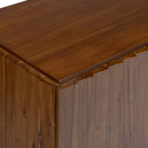 Modern European furniture - Solid Acacia 4-Door Media Cabinet - www.oroa.com