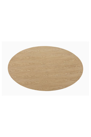 Oval Natural Oak Dining Table | Novi Living Otago